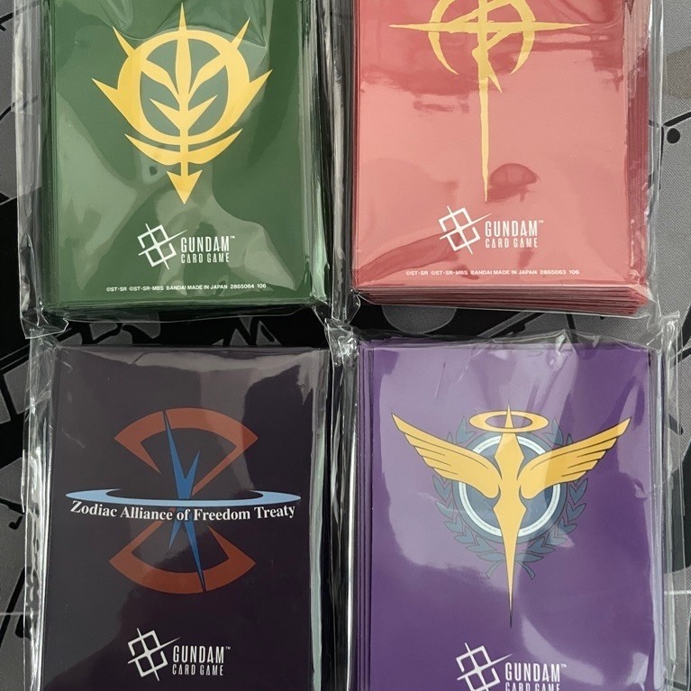 EVX06 Official Sleeve Gundam card game Zeon, Zaft, Mafty, Celestial Being