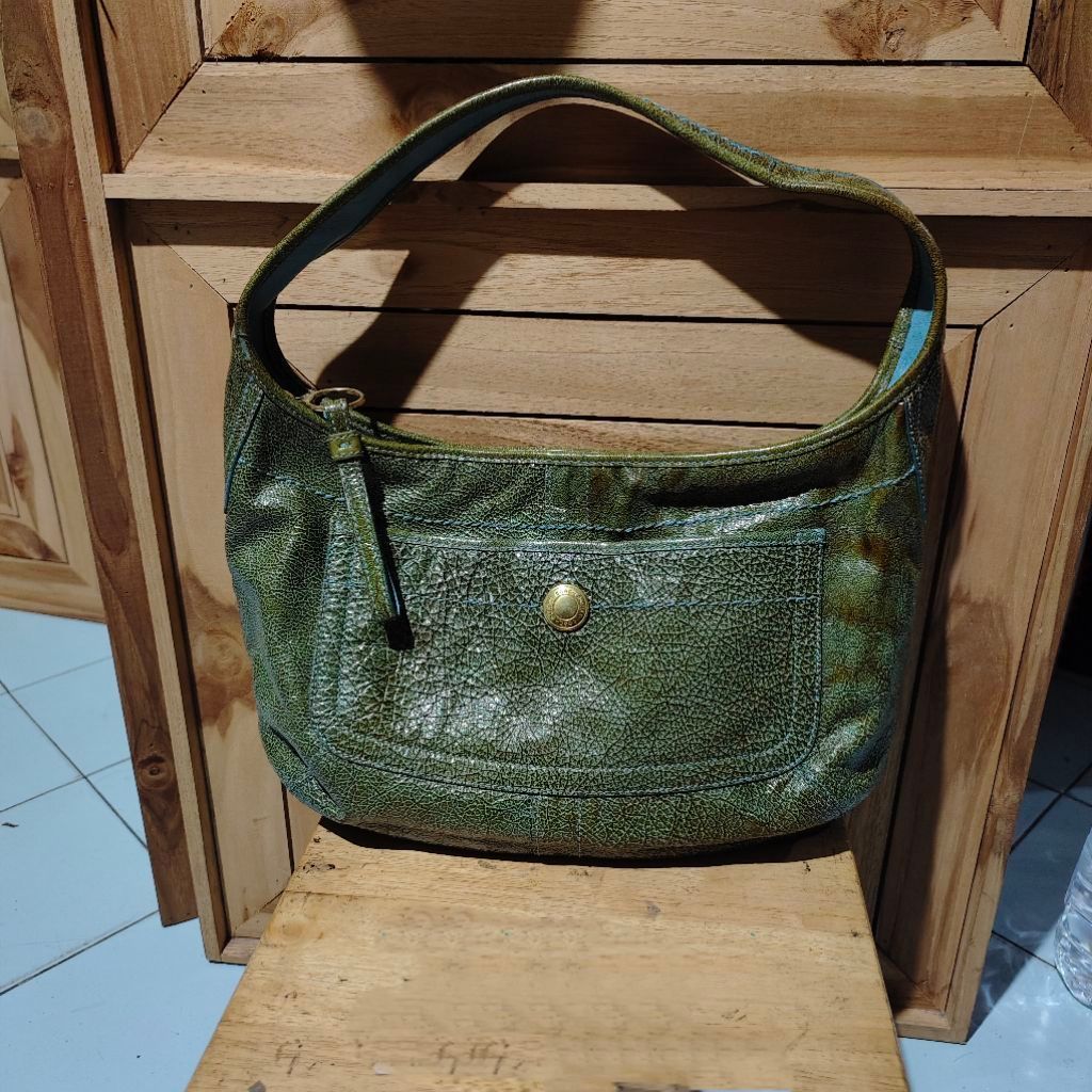 Coach Patent Leather Hobo Bag y2k