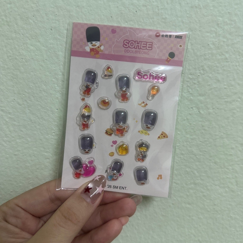 💂‍♂️ พร้อมส่ง 💂‍♂️สติกเกอร์ Sohee - DDOLBYEONG 🌹💂‍♂️