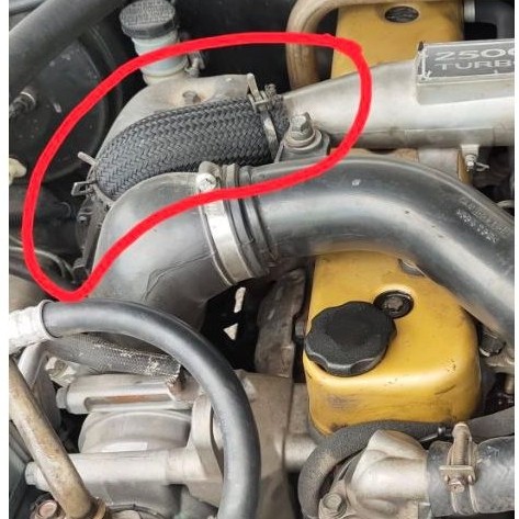 แท้ห้าง- ท่อเทอร์โบ ISUZU TFR/DRAGON 2.5 Turbo (4JA1-T)
