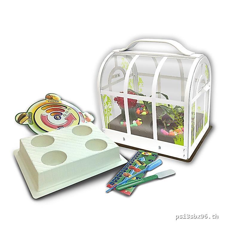 Yigao Green House Early Education เด็กวิทยาศาสตร์ DIY ปลูก Lab กล่องปลูกเรือนกระจกแบบพกพาพร้อมสต็อก