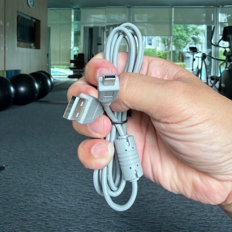 สายของ Sony Mini USB Cable USB 2.0 Type A to Mini B Cable Data พร้อมกระเปาะกรองสัญญาณรบกวน (Ferrite 