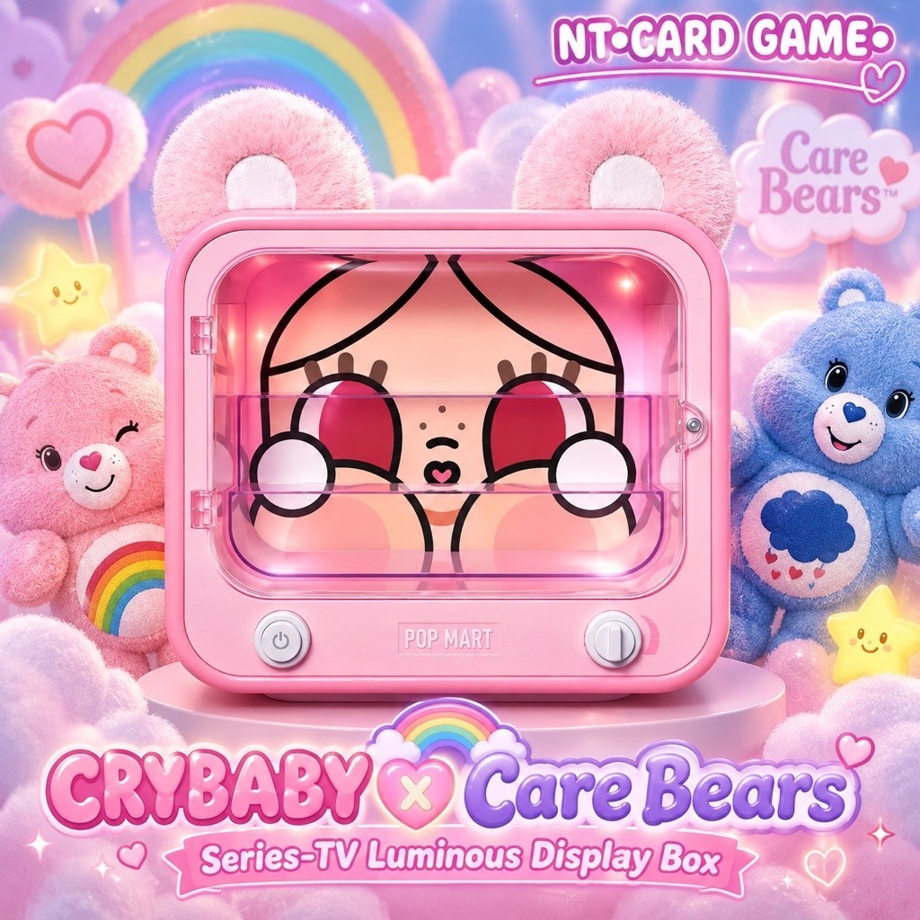 [ พร้อมส่งจากช็อปไทย ] CRYBABY X Care Bears Series-TV Luminous Display Box
