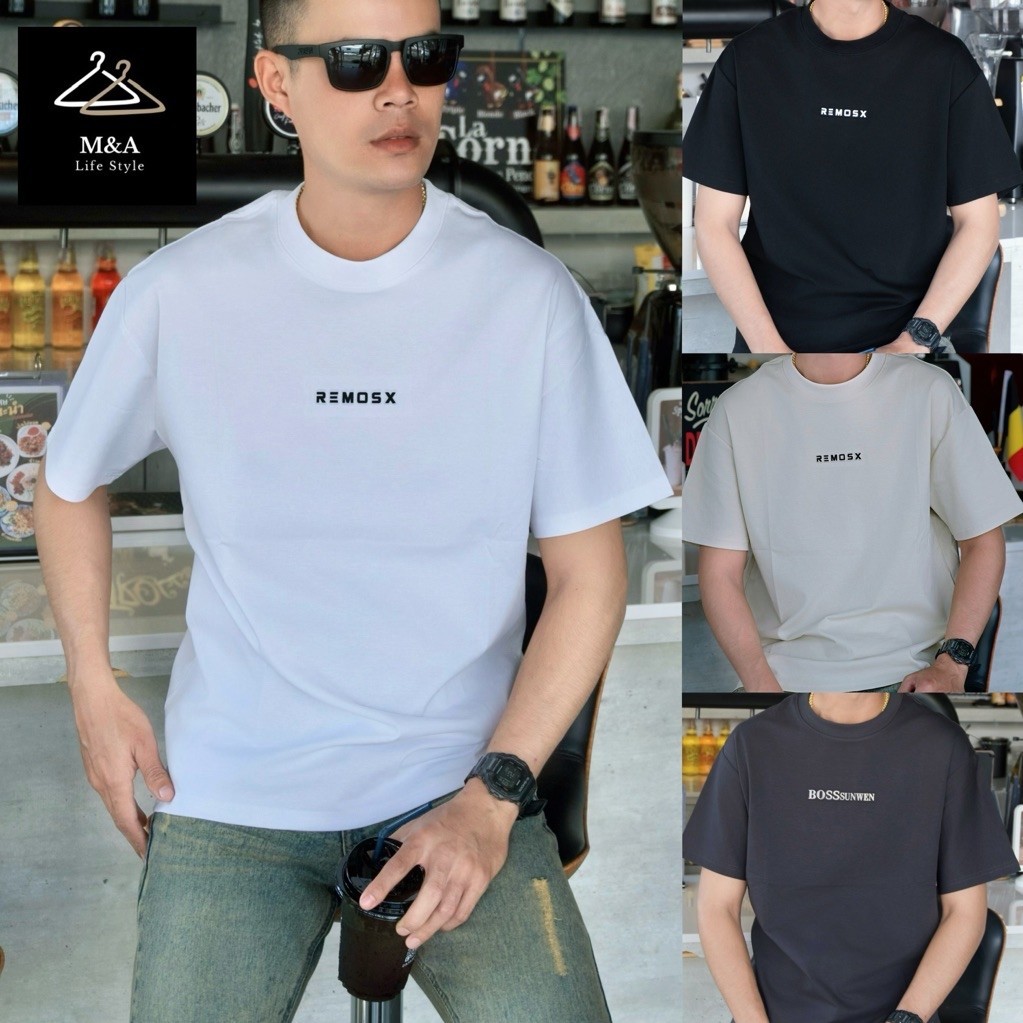 M&A Life Style เสื้อยืดโอเวอร์ไซส์ คอตตอนคุณภาพเยี่ยม 100% SUPIMA premium cotton