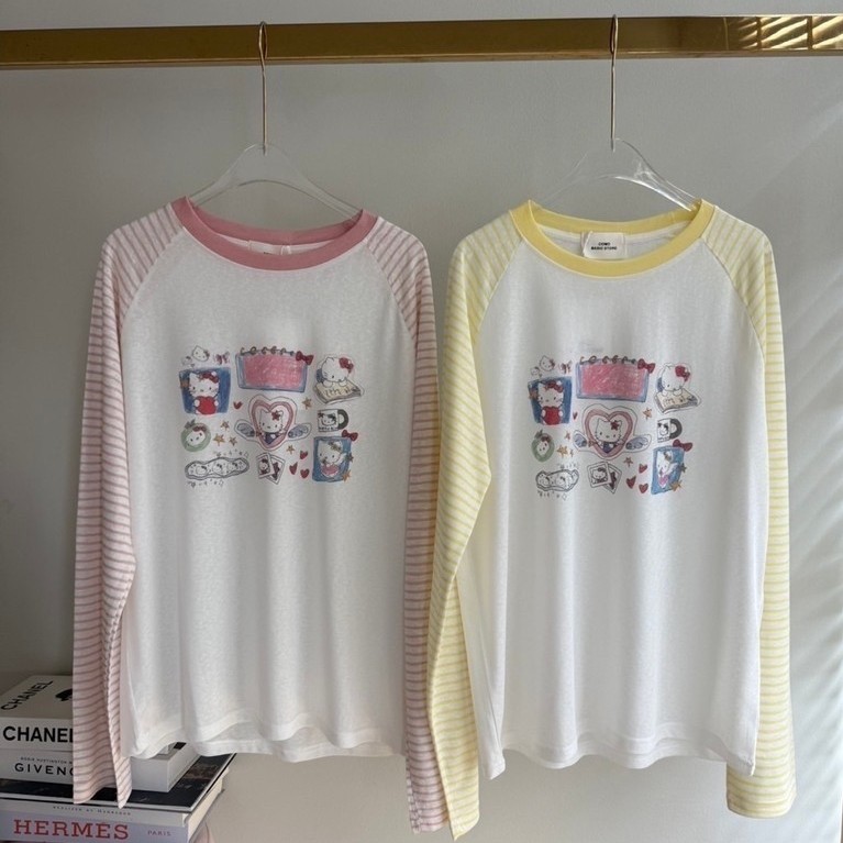#Como งานแฟชั่นเสื้อยืดคอกลม แขนยาวเนื้อผ้าคุณภาพดีเกรดพรีเมียม งานเก๋ basic style