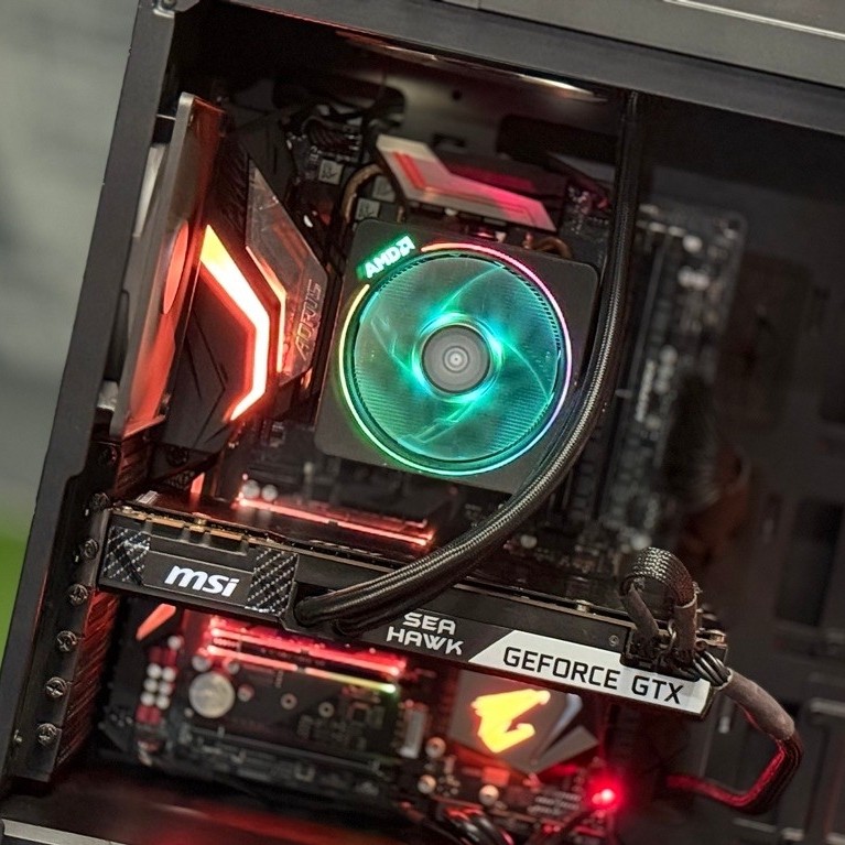 CPU AMD RYZEN 7 2700X + MAINBOARD GIGABYTE X470 AORUS Gaming 5 WiFi ขายคู่ราคาประหยัดครับ