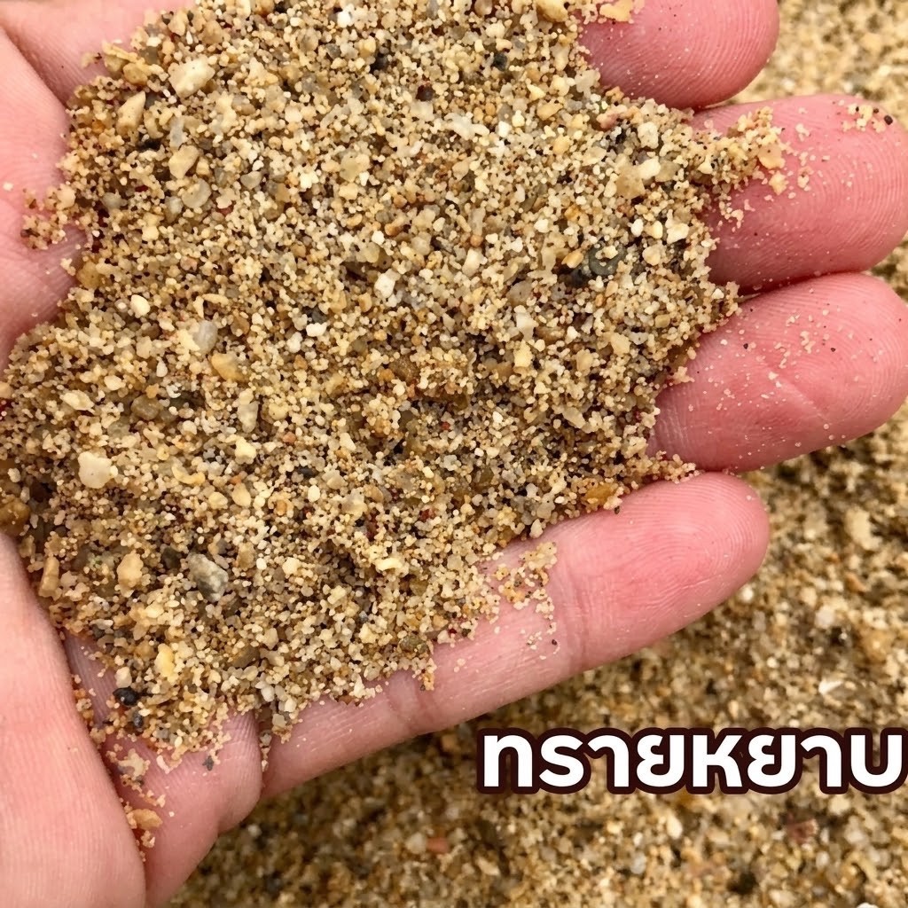 ทรายแม่น้ำ เกรด A คุณภาพดี