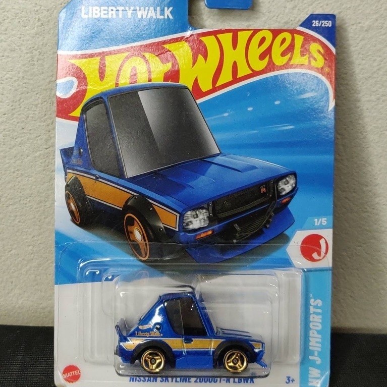 โมเดลรถ ของเเท้จากญี่ปุ่น รถของเล่นของเเท้ รถhotwheel Nissan Skyline 2000GT-R LBWK-ของใหม่มือหนึ่ง-