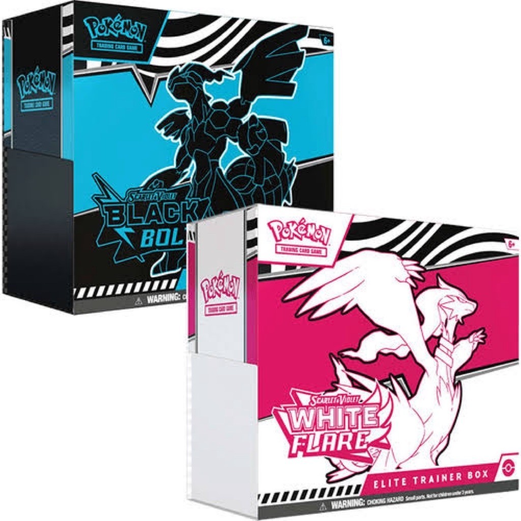 (ย7500)Pokémon TCG Black Bolt / White Flare ETB (ENG) แท้100%