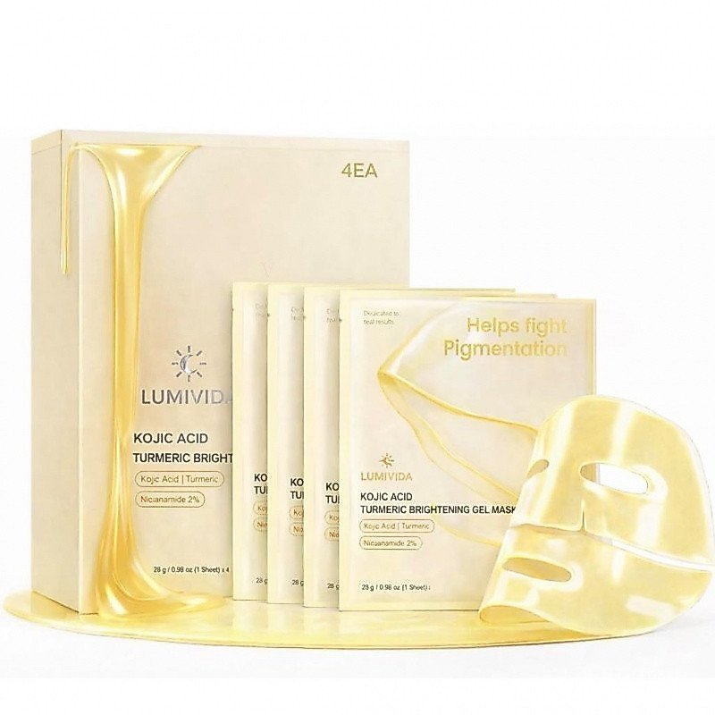 KojicAcidTurmericBrighteningGelFaceMask|OvernightFirming&HydratingforElasticity&Glow|KoreancarewithN