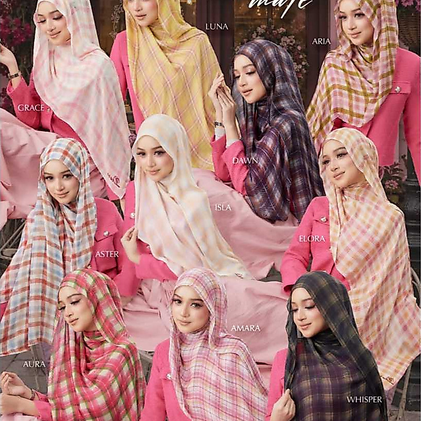 BABYA SHAWL CHECK MATE//NEW RELEASE//DEARA SHAWL