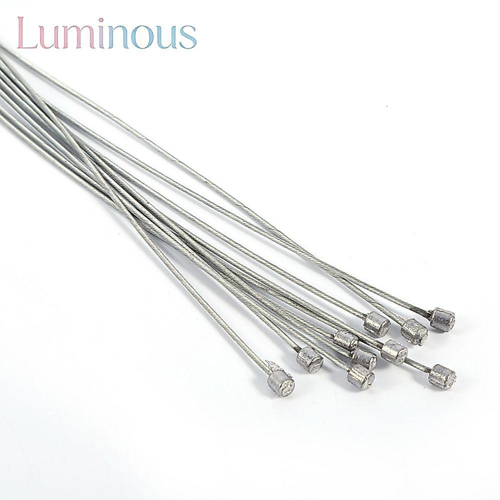 LUMINOUSLUX 10 ชิ้นจักรยานเสือหมอบสายเกียร์,ที่ครอบคลุม Shifter ชุดสายสําหรับจักรยานสแตนเลส Shifter 