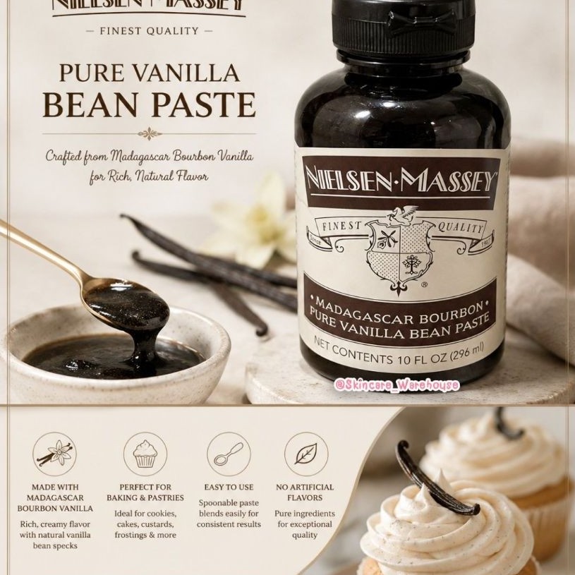 🛒พร้อมส่ง Nielsen-Massey Madagascar Bourbon Pure Vanilla Bean Paste 296ml