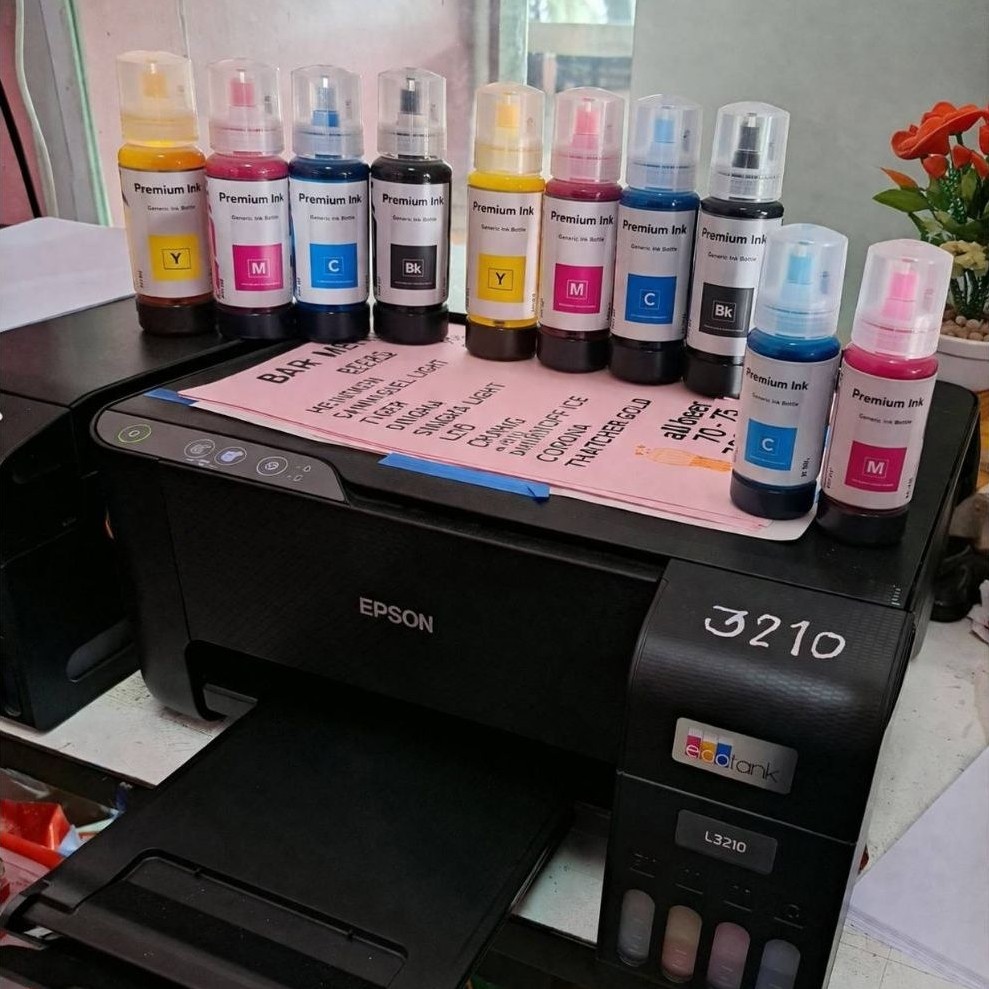 น้ำหมึกเติมเครื่องปริ้น inkjet Epson 70ml L3110 L3210 L3250 L4150 L6160 ET2700