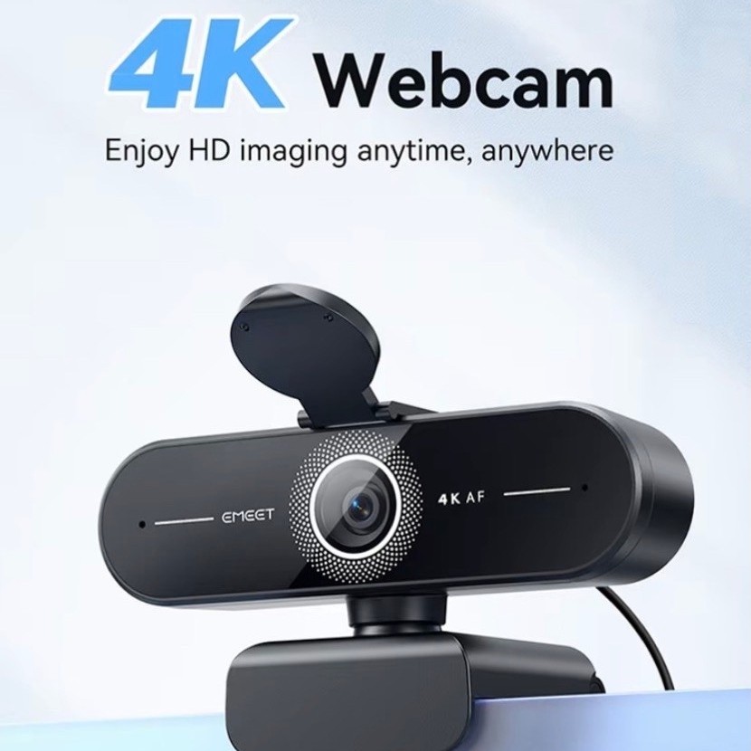 [ส่งจากไทย/ประกัน 2 ปี] EMEET C60E / C960 / S600 กล้องเว็บแคม 4K Ultra HD Auto Focus มีฝาปิดprivacy 