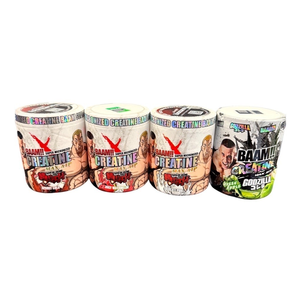 BAAM MICRONIZED CREATINE MONOHYDRATE MAX ATP 5000 (300g) ครีเอทีนดูดซึมไวระดับไมโครไนซ์