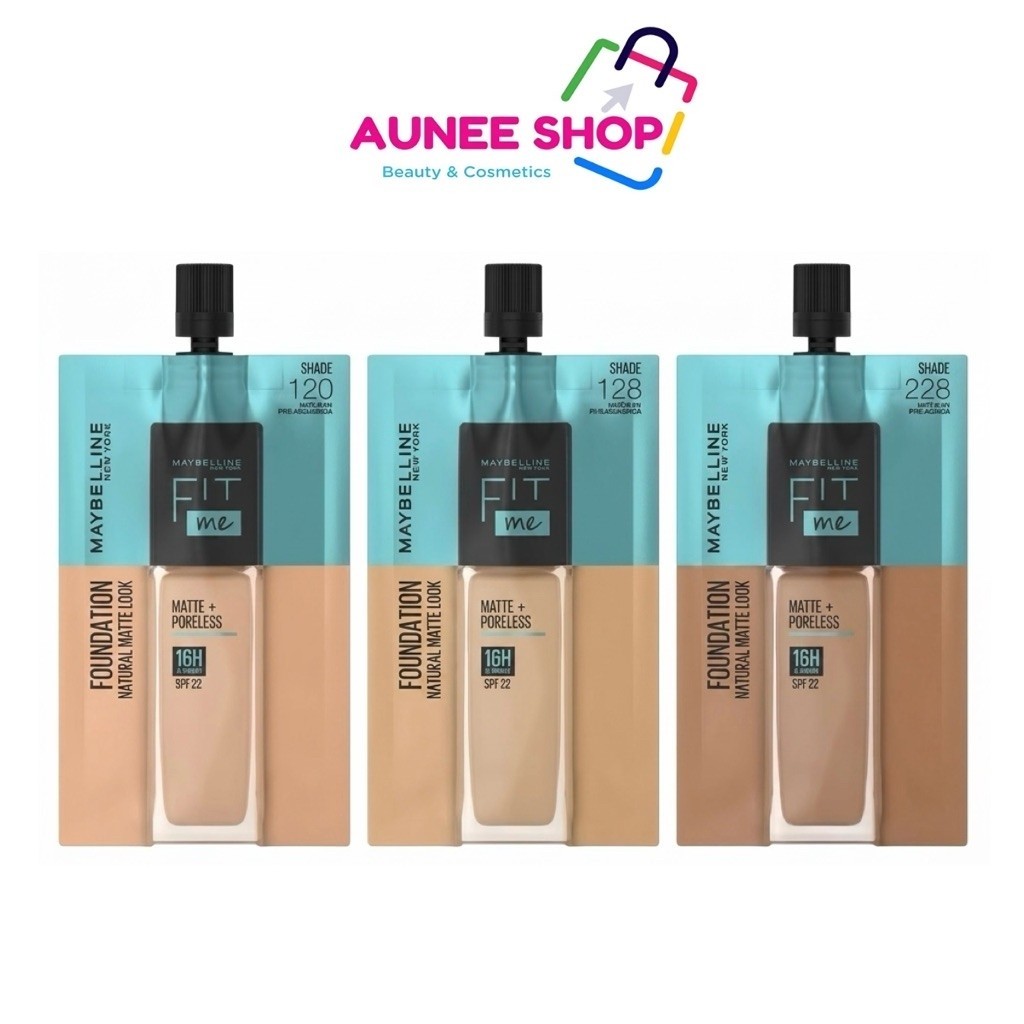Maybelline Fit Me Matte & Poreless Foundation รองพื้นเมย์เบลลีน ฟิตมี แบบซอง