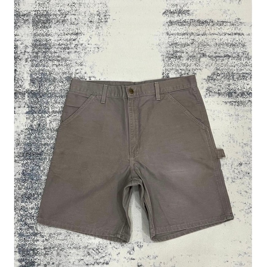 [19] Vintage Carhartt Carpenter Short B25 l CMT l MADE IN USA 🇺🇸 BIGLOGO✨  Tag Size 🏷️ (34)
