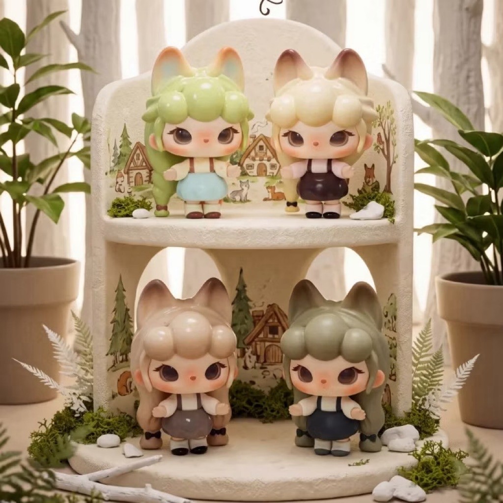 พร้อมส่ง แบบเลือกตัว FiFi Fi Color Flower Mirror Series Cute Granules