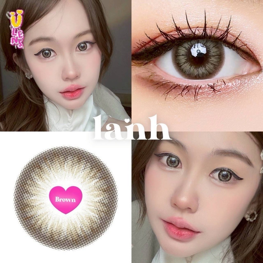 คอนแทคเลนส์เกาหลี 💧ค่าอมน้ำ65% Siricone Hydrogel ป้องกันUVA/UVB แบรนด์Ulens Lanh