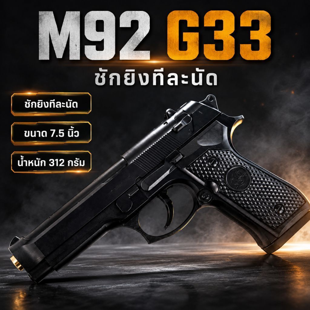 G33 ของเล่นจำลองสำหรับสุภาพบุรุษผู้หลงใหลในความสมจริง เหมาะสำหรับกิจกรรมสวมบทบาท การสะสม