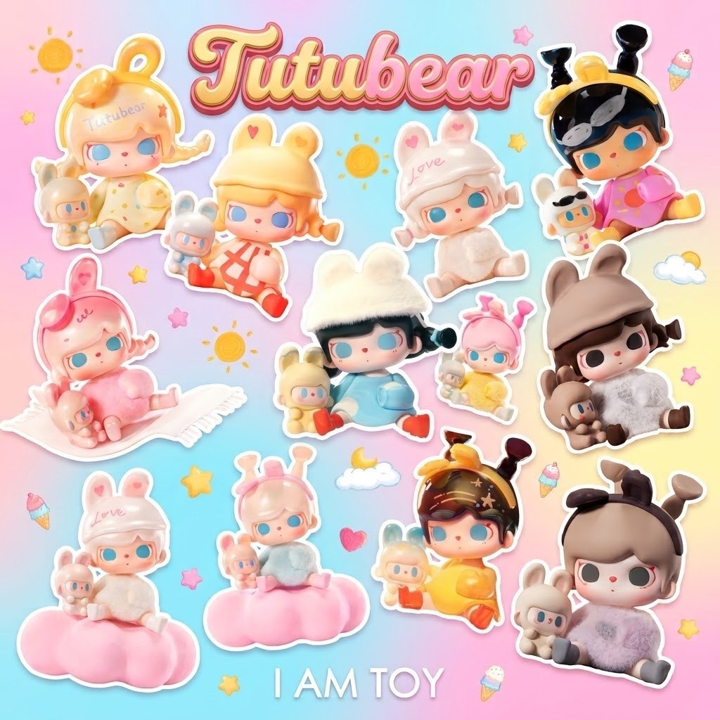 (ย199)โมเดล มินิ : TUTUBEAR Time Glitch Series Blind Box