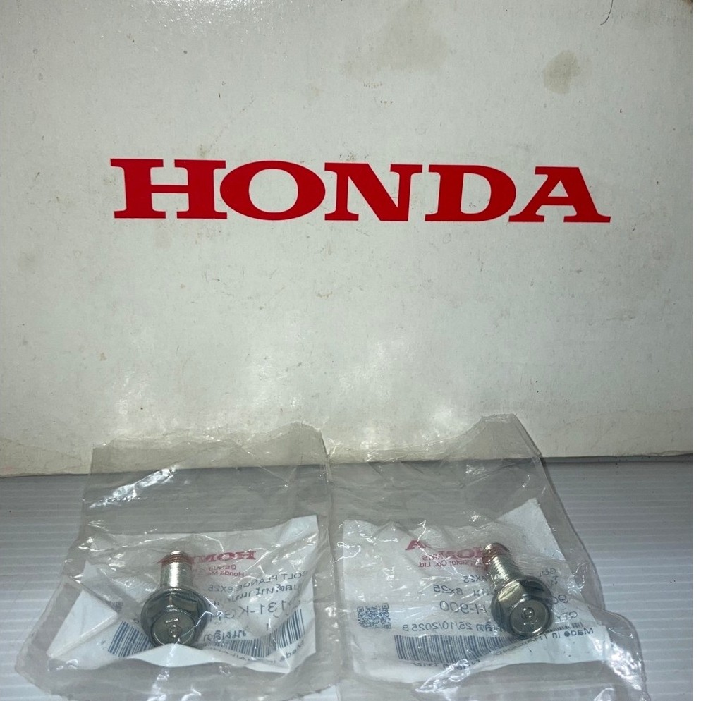 น๊อต ปั้มเบรคหน้า คาร์ลิปเปอร์หน้า 8x25 Wave100 Wave110 Wave125 Sonic125 CBR150 แท้ศูนย์ 90131-KGH-9