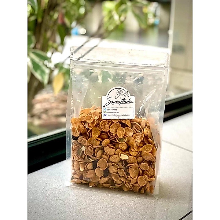 ***ขายดีที่สุด***Caramel Cornflakes คาราเมลคอร์นเฟลกส์น้ำผึ้งโฮมเมด