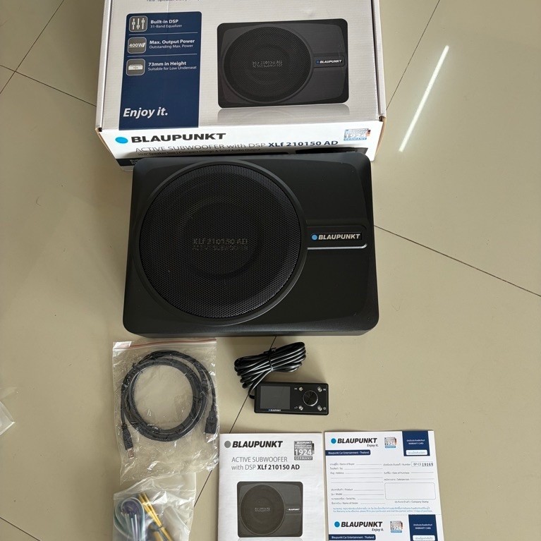 14259บาท SUBBOX มีDSP มีแอมป์ 4Chในตัว ยี่ห้อ BLAUPUNKT รุ่น XLF210150AD Subbox ติดรถยนต์