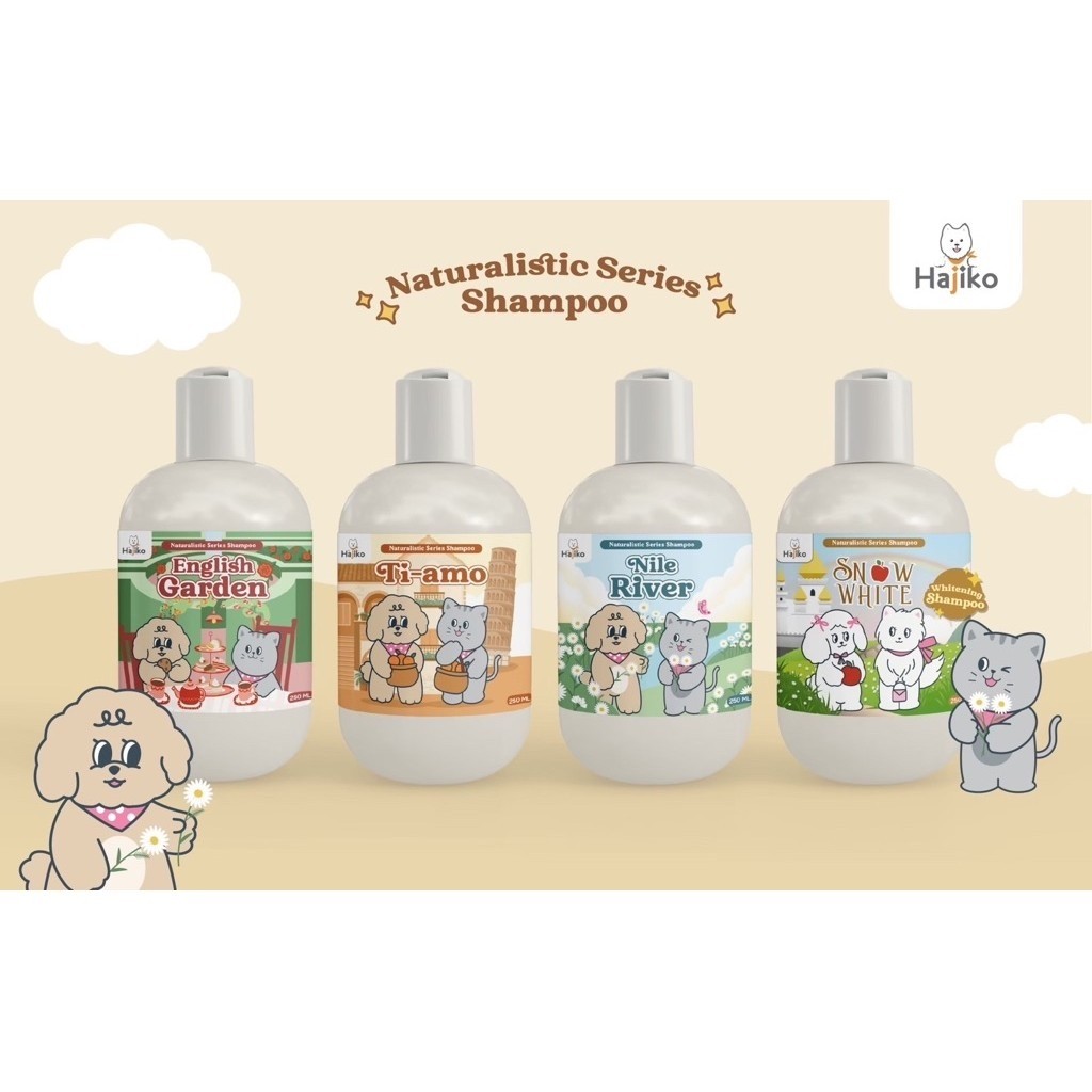HAJIKO Naturalistic Series Shampoo แชมพูสำหรับสุนัขและแมว