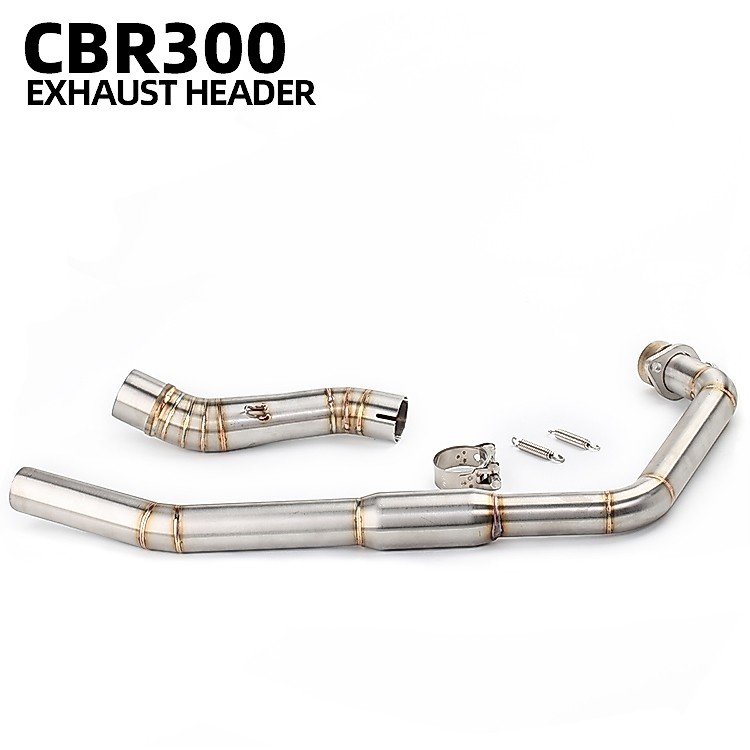 สําหรับ Honda CBR300 CBR300R กีฬารถจักรยานยนต์ไอเสียเหล็ก header link ชุดท่อ