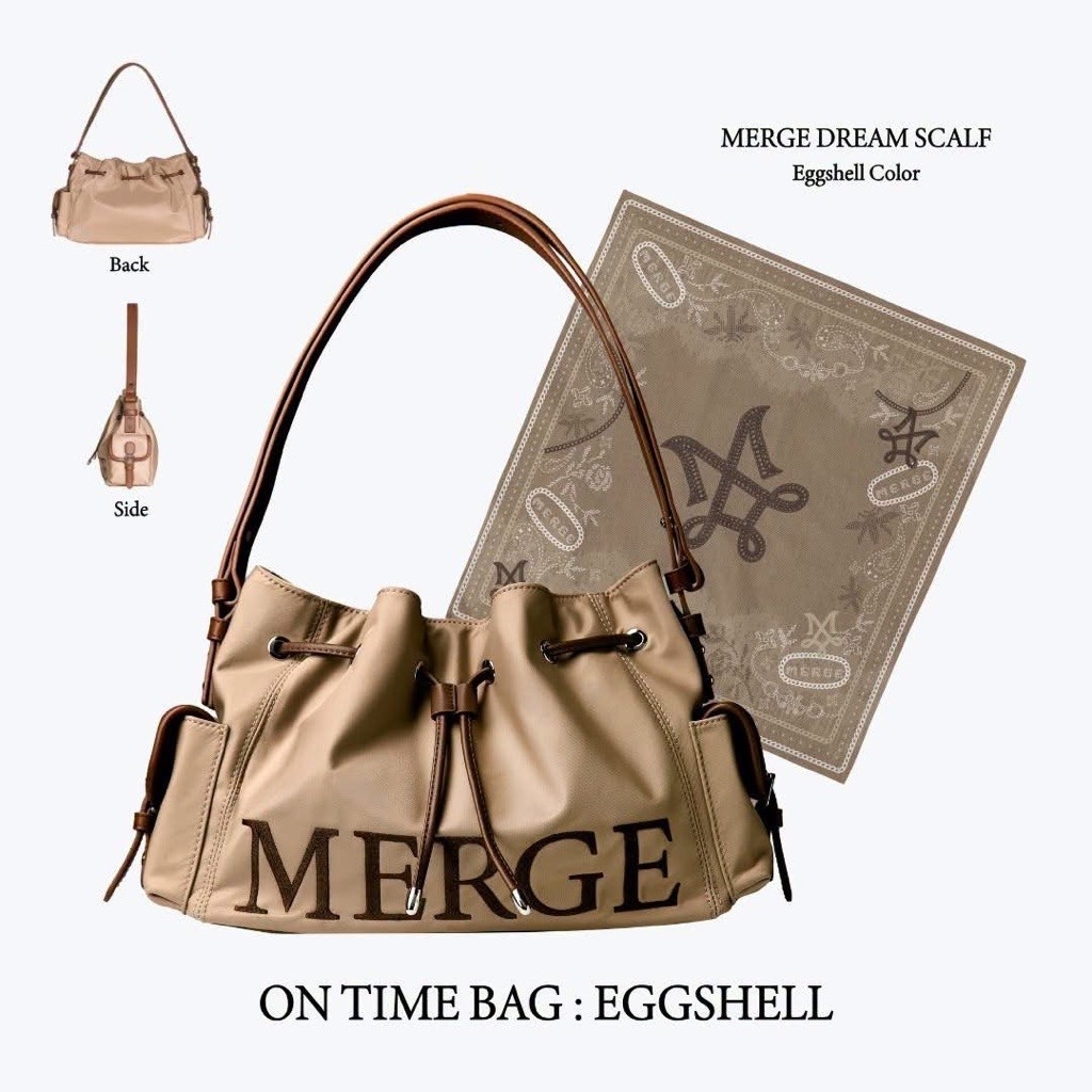 Merge พร้อมส่ง👜สีน้ำตาล EGGSHELL🤎🥚