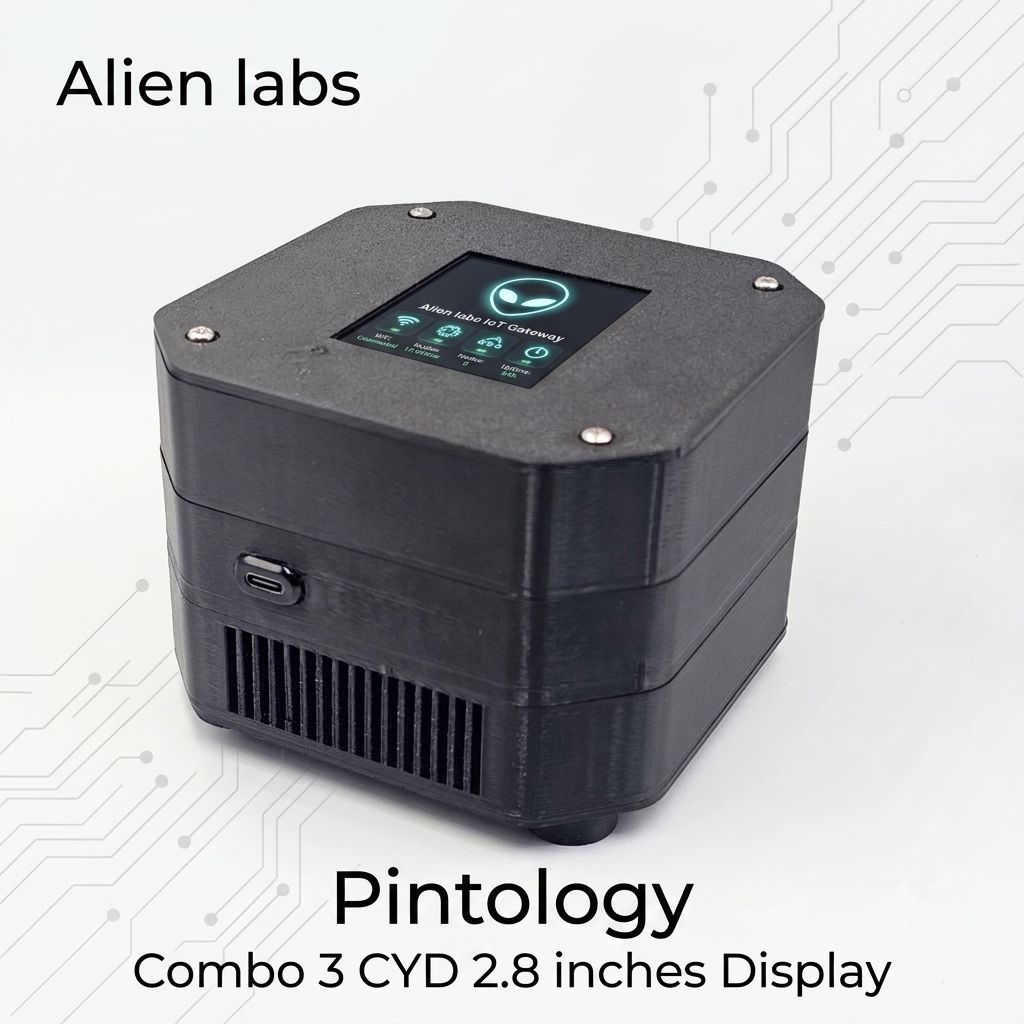 Pintology Case สำหรับ Project ESP32,CYD display Microcontroller อุปกรณ์อิเล็กทรอนิก IOT