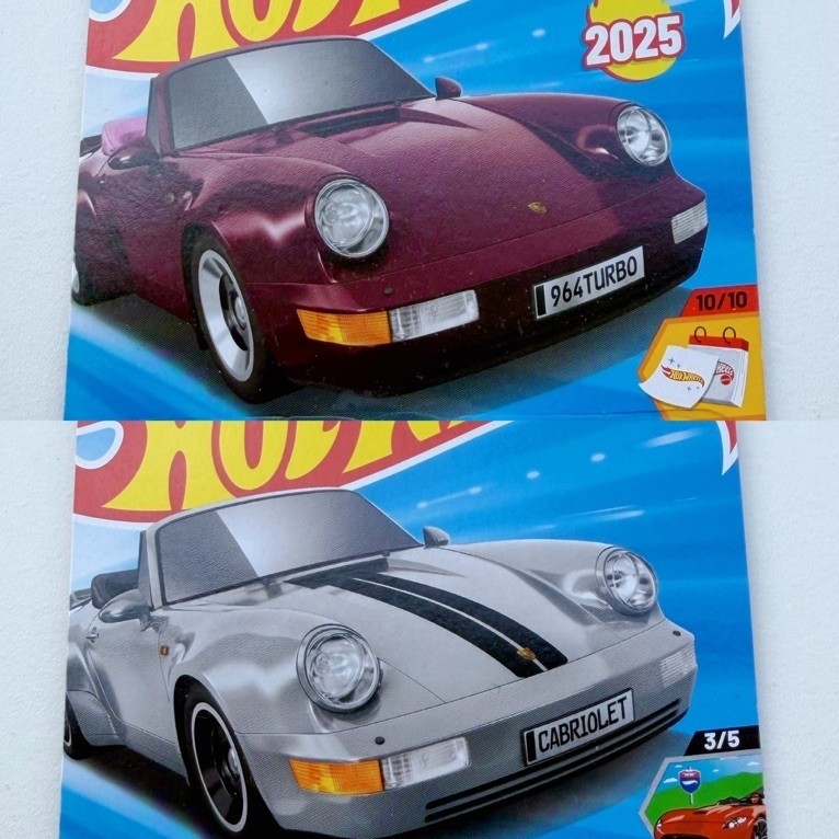 Hot Wheels Porsche 911 Turbo Cabriolet (964) Mainline Diecast 1:64