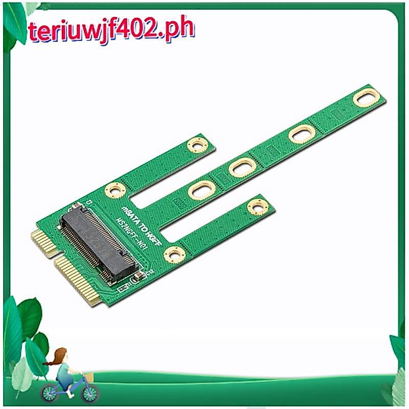 MSATA ถึง M.2 NGFF อะแดปเตอร์แปลงการ์ด 6.0 GB/S NGFF M.2 SATA-Bus SSD B Key ถึง MSATA ชาย Riser M.2 
