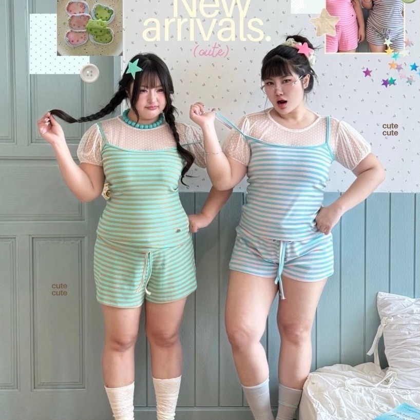 Striped Girl Set — เซ็ตลายทางสีหวาน