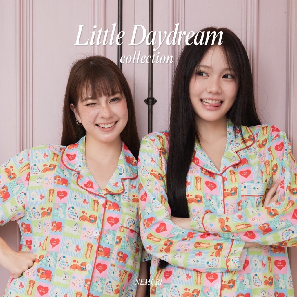 ชุดนอนLittle Daydream Collection Nemuri ชุดนอนน่ารัก มินิมอล ผ้านุ่มพรีเมี่ยม เย็นสบาย ใส่สบาย หลับส