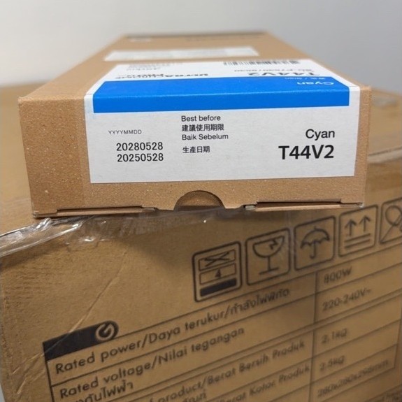Epson หมึกตลับ T44V2   Cyan /T44V4 Yellow ปริมาณ 350มล. สำหรับ SC-P7530/ P9530 หมึกแท้