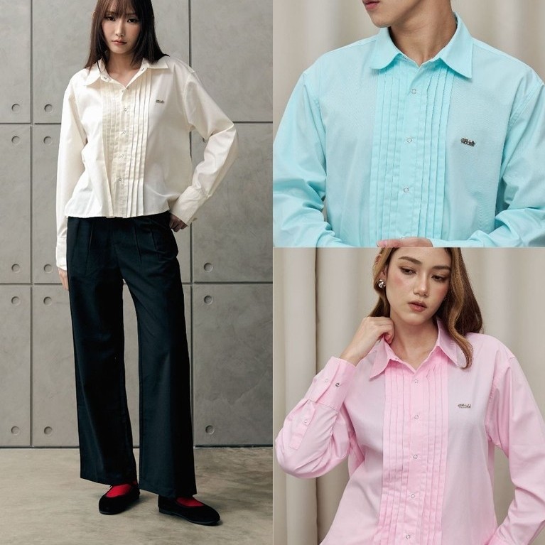 พร้อมส่ง BELLAHOUSE - ELLA TUXEDO SHIRT (3 COLORS) เสื้อเชิ้ตแขนยาว