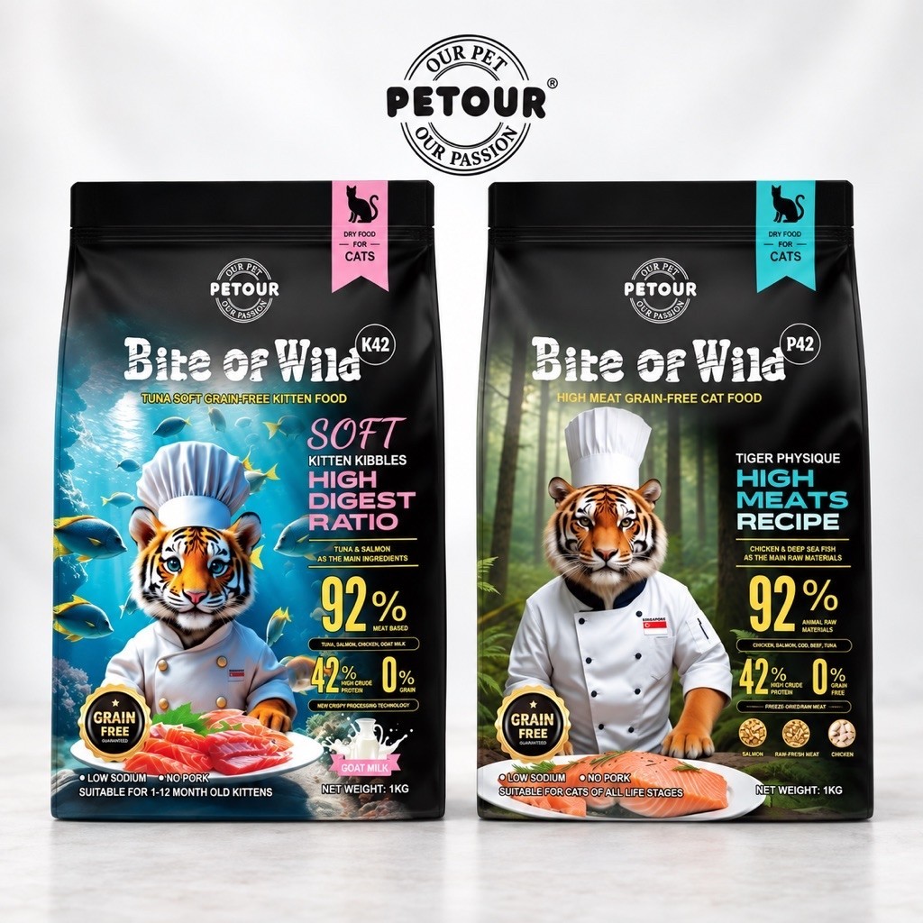 (พร้อมส่ง) Bite of Wild อาหารเม็ดแมว Holistic Grain Free ผสมฟรีซดราย เกรดพรีเมี่ยม ควบคุมโซเดียม โปรตีนสูง ขนาด 1 kg