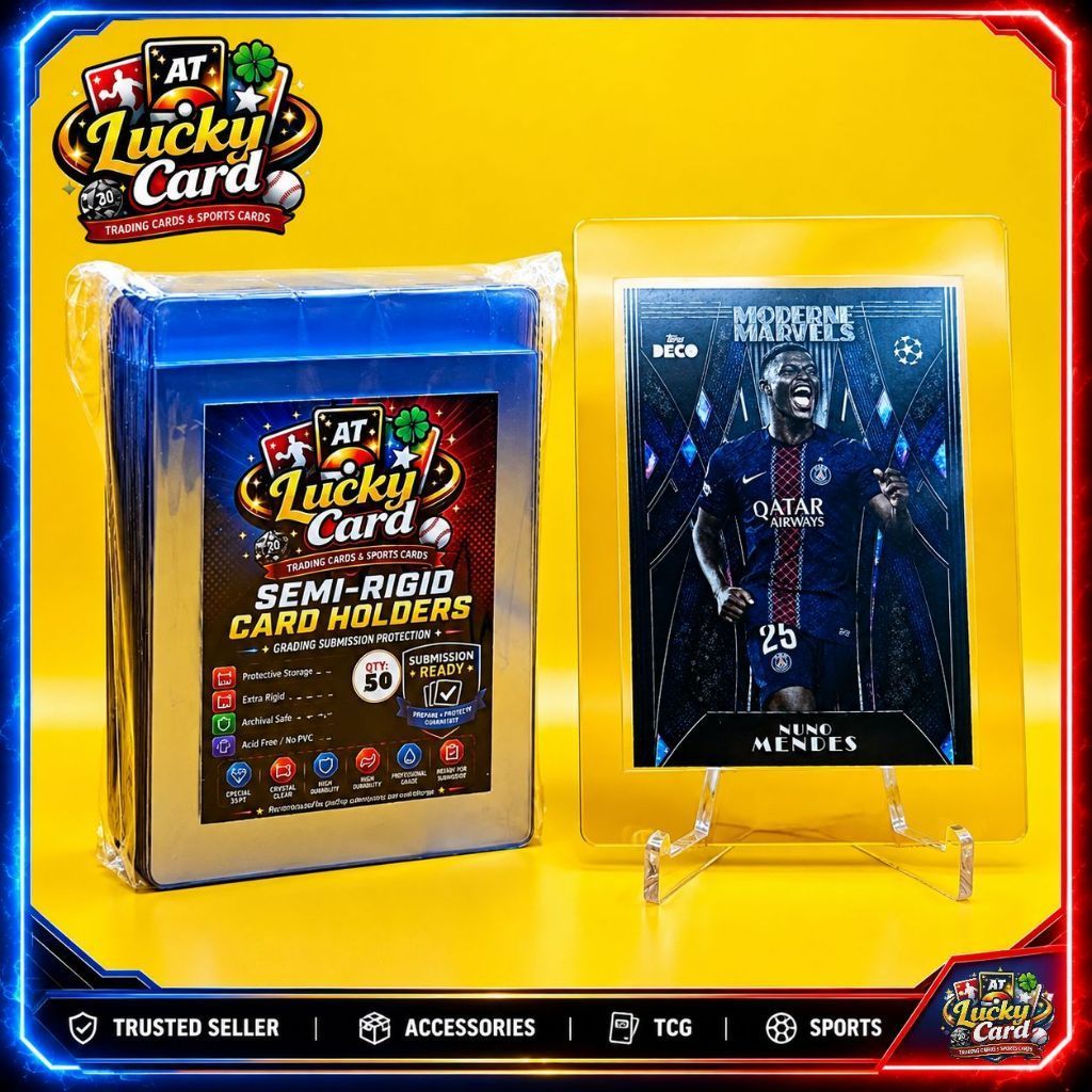 Semi Rigid Card Saver 50ใบ ซองกึ่งแข็งใส่การ์ด ซองส่งเกรด PSA BGS การ์ดโปเกมอน วันพีซ การ์ดบอล พร้อม