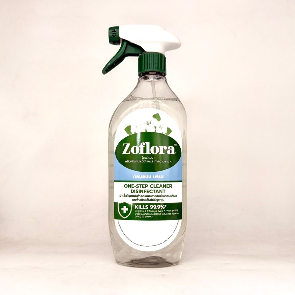 Zoflora โซฟลอรา ผลิตภัณฑ์ฆ่าเชื้อและทำความสะอาด กลิ่นลินิน เฟรช 800ml