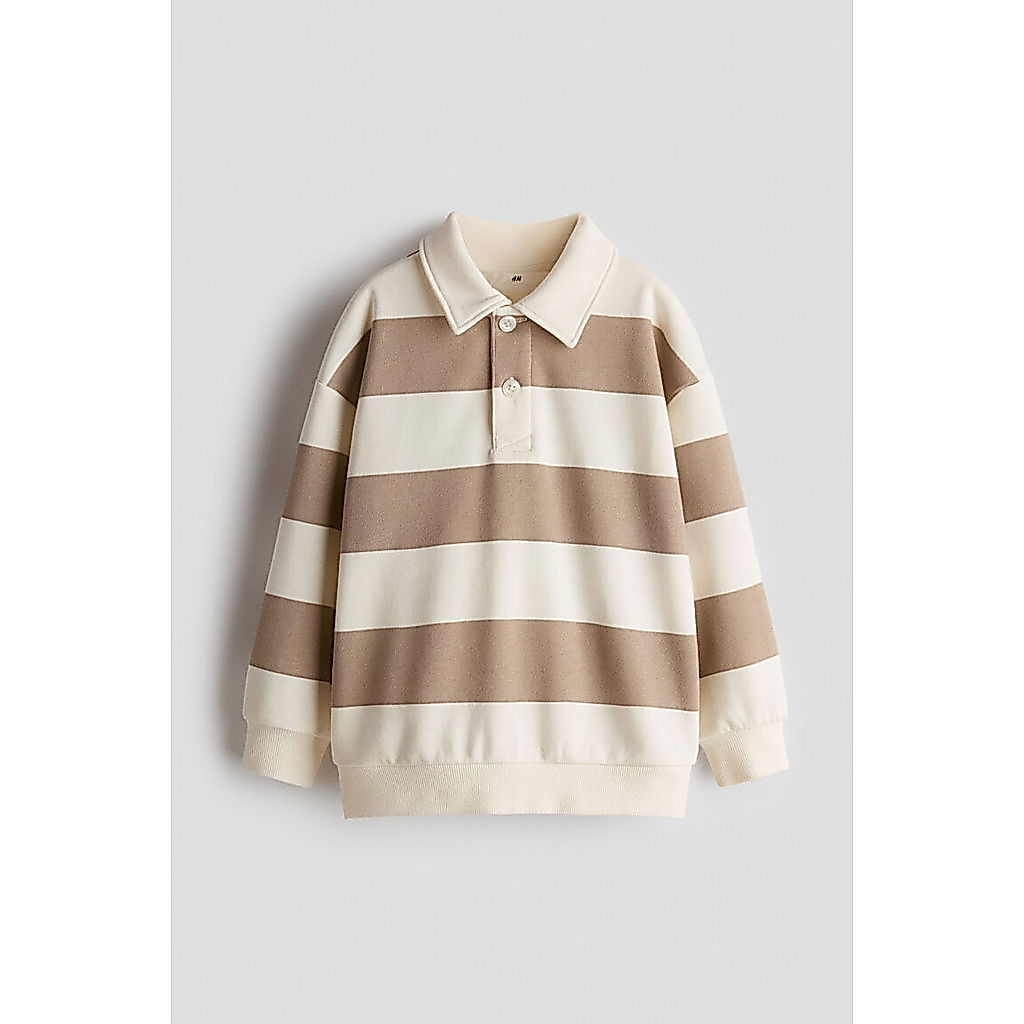 H&M(เอชแอนด์เอ็ม) เสื้อเชิ้ตผ้าฝ้ายสไตล์รักบี้ เด็กชาย 1345310_3