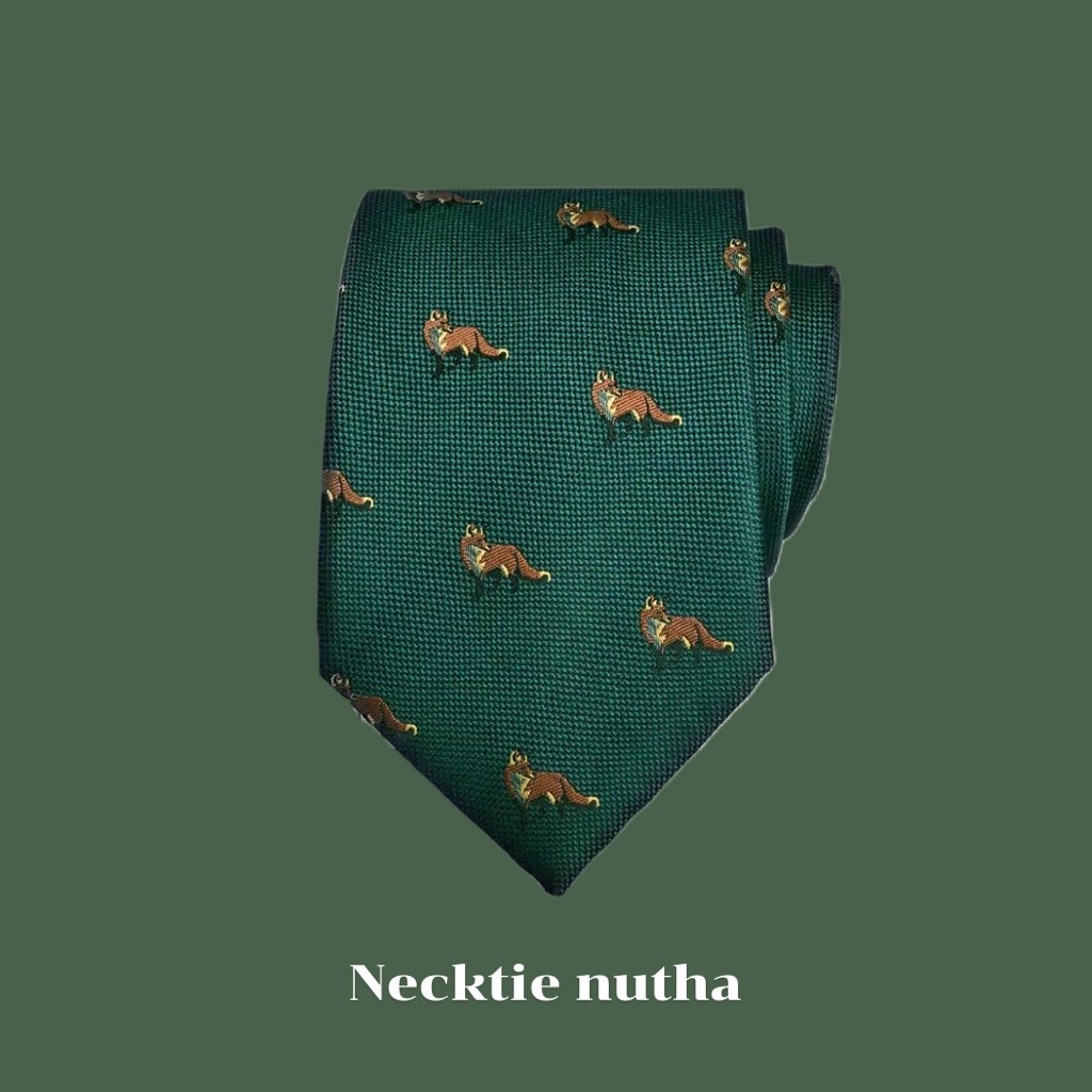 👔เนคไทสีเขียว (ขนาด 7 CM.) - พร้อมส่ง🪞𝐕𝐢𝐧𝐭𝐚𝐠𝐞 𝐧𝐞𝐜𝐤𝐭𝐢𝐞 เนคไทลายวินเทจ