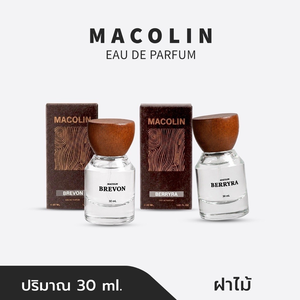 MACOLIN ฝาไม้ Famai Collection 30 ml PERFUME ใช้ได้ทั้งชายและหญิง
