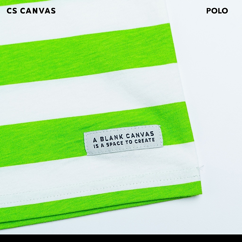 CS CANVAS قميص بولو أطفال مقلّم قطن 100% — صورة 5