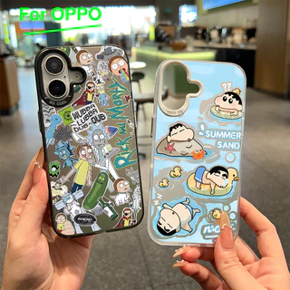 เคส OPPO ตัวการ์ตูน A15 A16 A18 A38 A78 A38 A18 A58 A77 A35 A17 A17K A79 5G A53 A16s A55 A3s A16s A55 A3s ป้องกันการตก