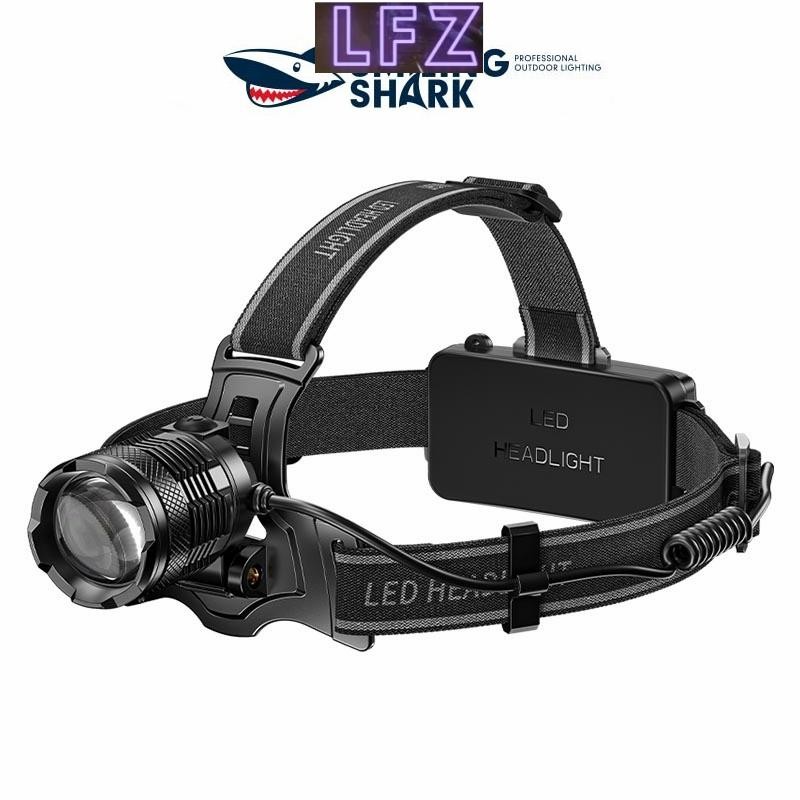 Smiling Shark TD8018 ไฟหน้า LED ไฟคาดหัว M77 8400lumens สว่างมาก Type-C ชาร์จใหม่ได้ Zoomable กันน้ำ