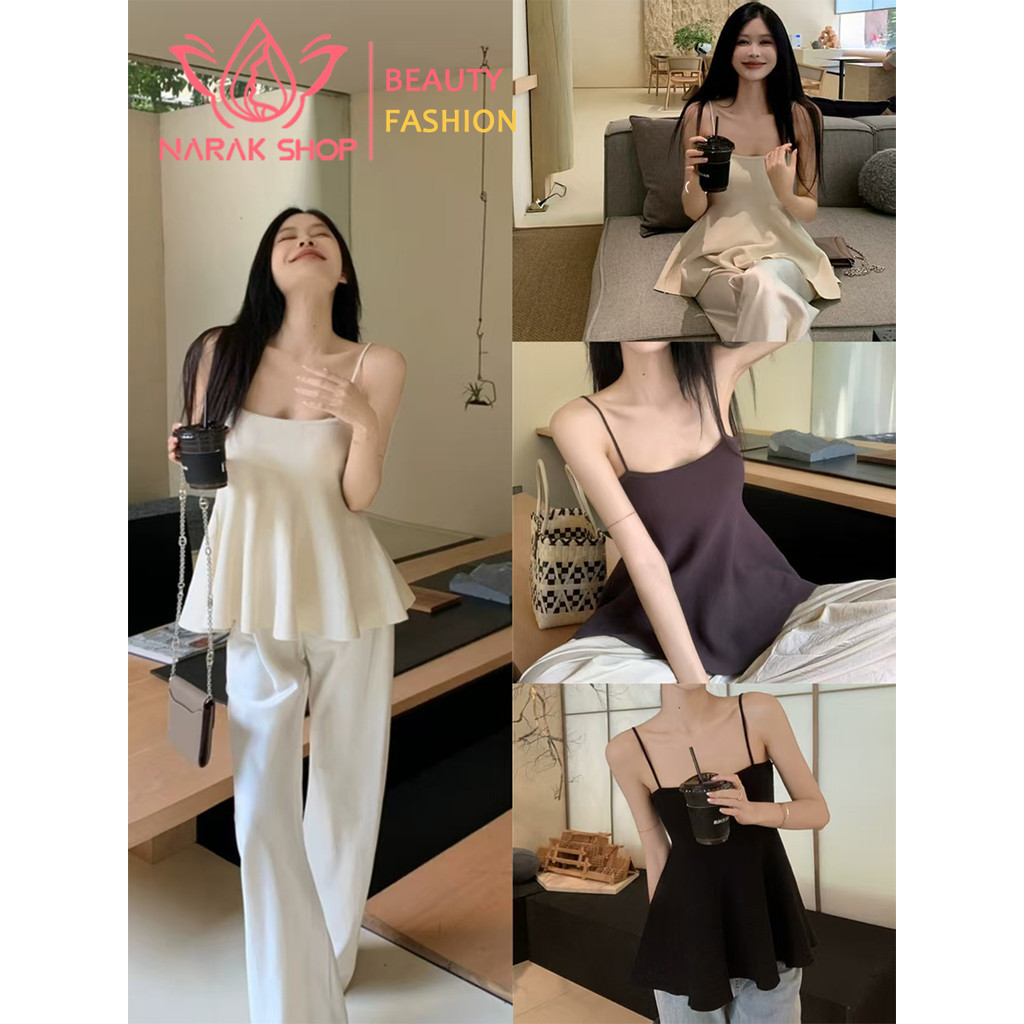 เสื้อสายเดี่ยวสำหรับใส่ชั้นใน เข้ารูป เหมาะสำหรับใส่ข้างนอก
