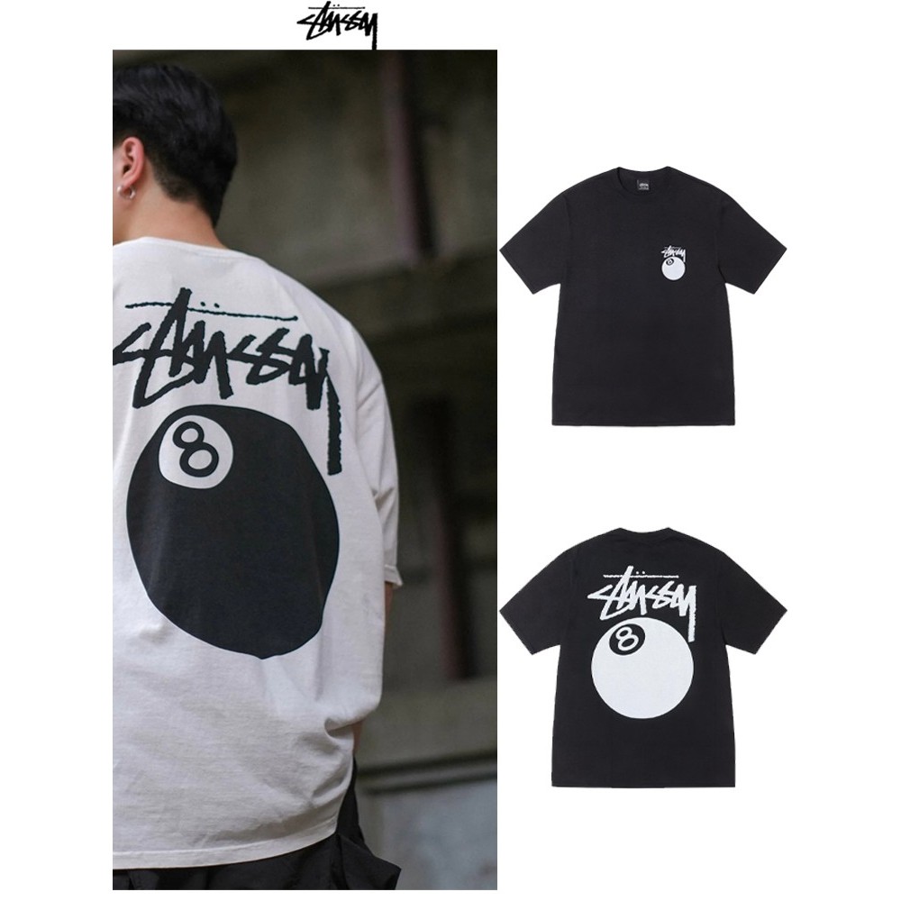 เสื้อยืด Stussy แท้ 8 Ball Tee Black/White(US)